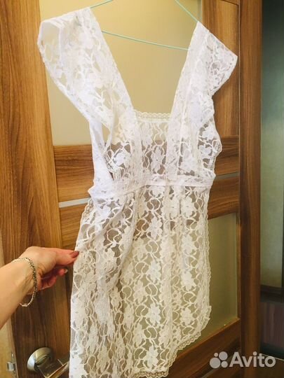 Белый школьный фартук