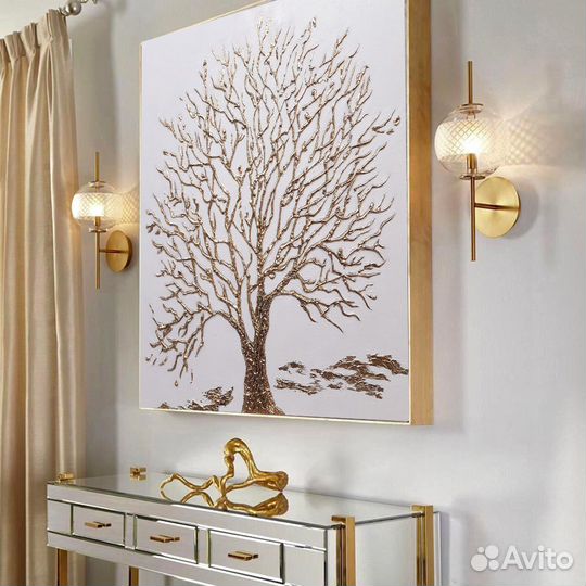 Интерьерная картина золотое дерево