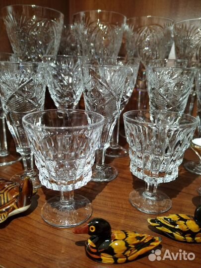 Наборы хрустальных фужеров, рюмок, стаканов