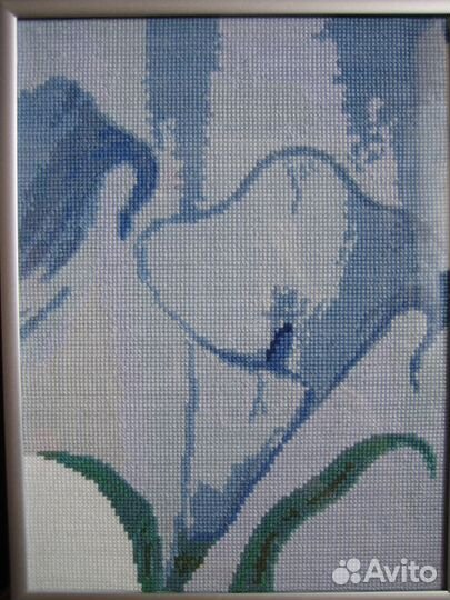 Вышивка крестом каллы