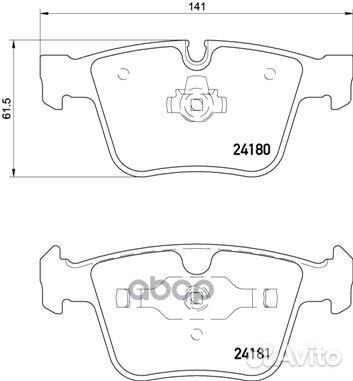 P 50 116 Колодки тормозные W164/W220/W221/R251