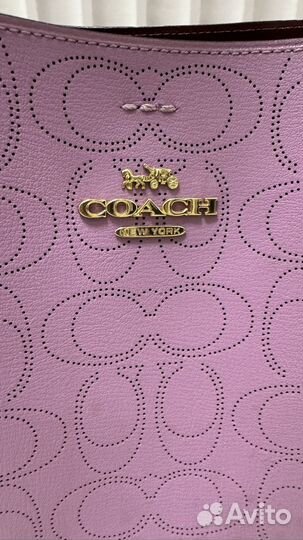 Сумка женская coach натуральная кожа