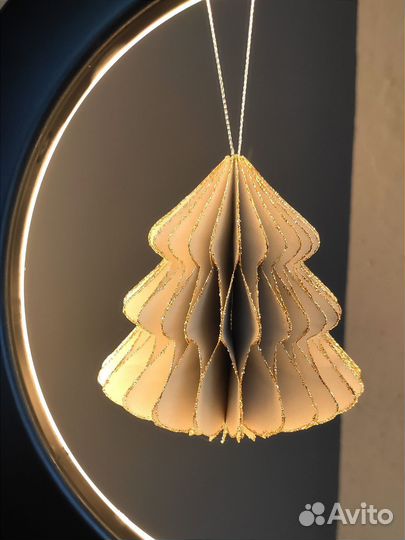 Бумажные елочные игрушки