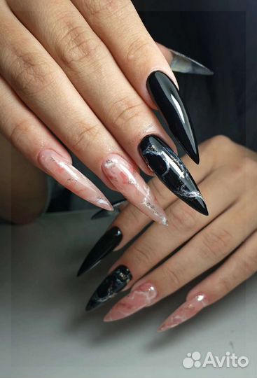 Шеллак, наращивание ногтей и ресниц, педикюр,брови