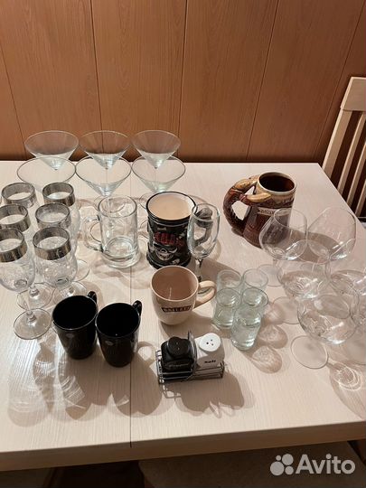 Бокалы, кружки, рюмки