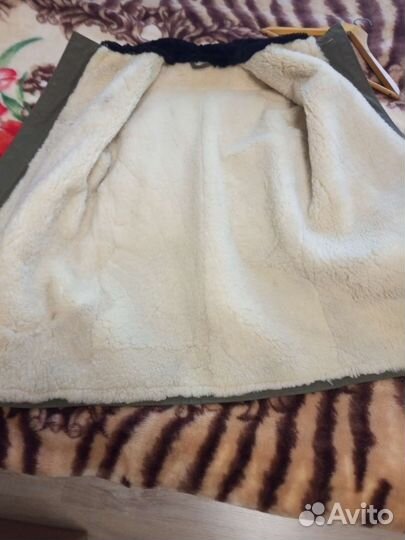 Тулуп из овчины армейский