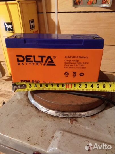 Аккумуляторная батарея Delta DTM 612 (6V / 12Ah)