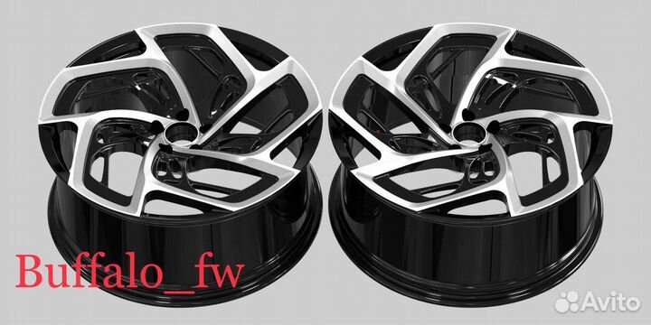 Кованные диски на Zeekr, Tesla R20