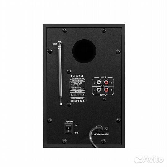 Акустика Ginzzu GM-407 USB/FM/40W Bluetooth (2.1)