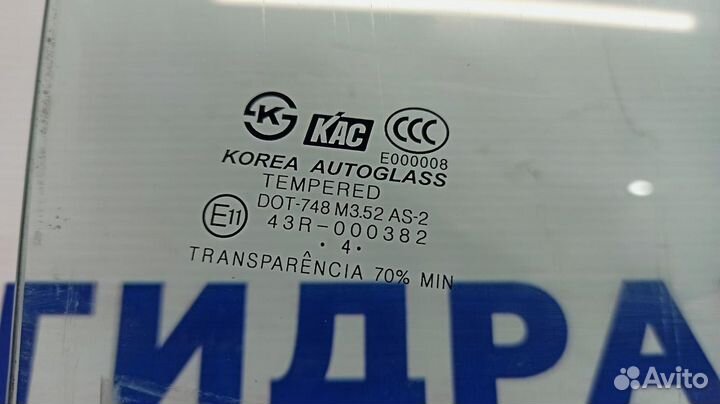 Стекло двери передней правой Hyundai Sonata EF 824