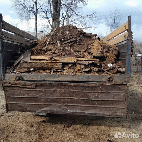 Очистка участка от кустарника, дерев,вывоз мусора
