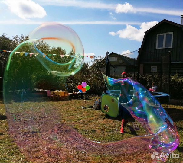 Шоу мыльных пузырей