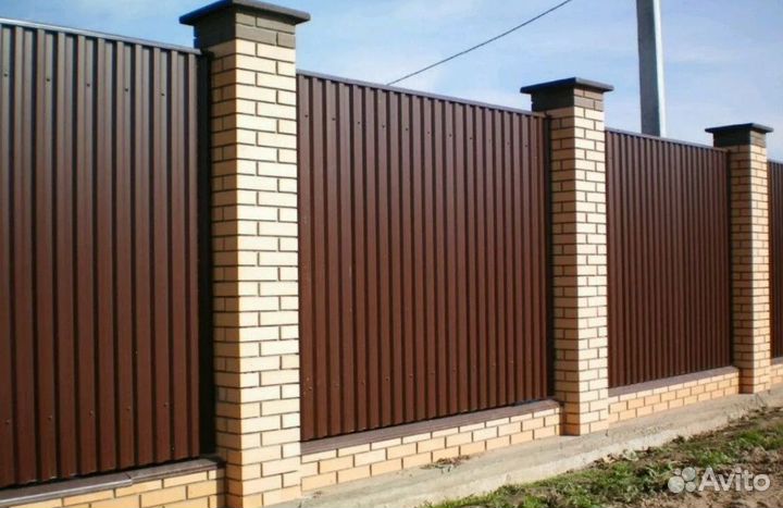 Забор из профнастила с гарантией качественно