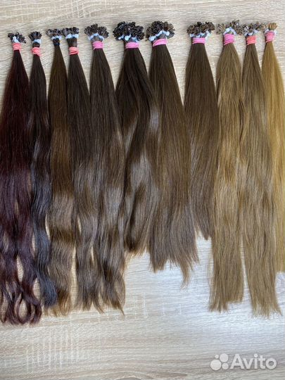 Славянские волосы на mini капсулах, 100шт