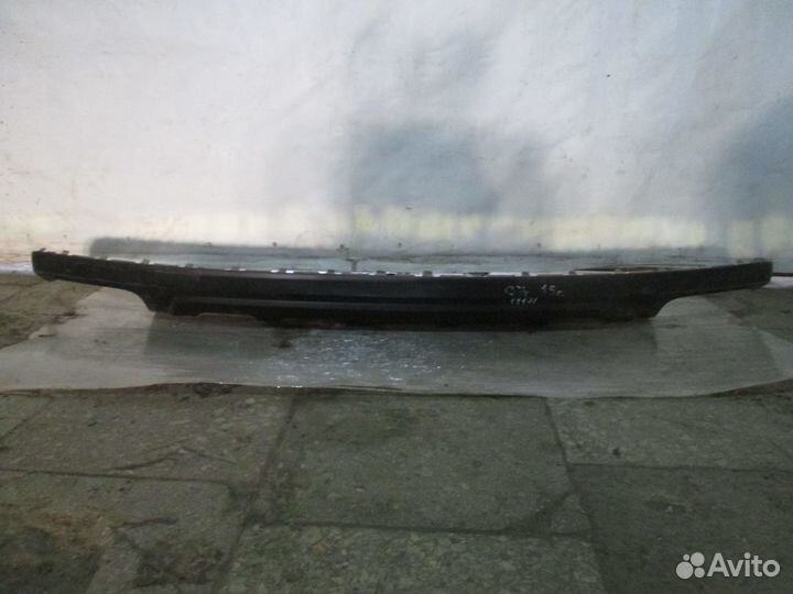 Юбка заднего бампера Audi Q7 2015-2019 спойлер