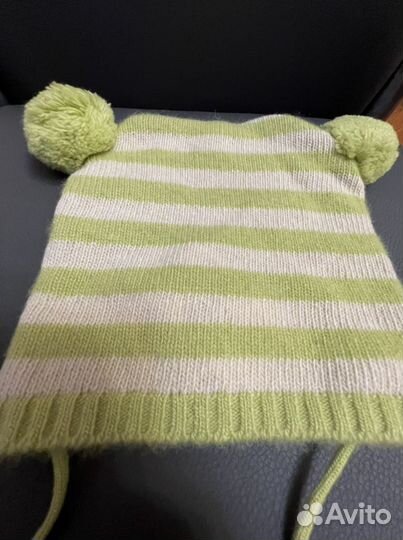 Шапочка 100 кашемир 9-12 мес новая