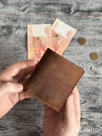 Кошелёк кожаный ручной работы