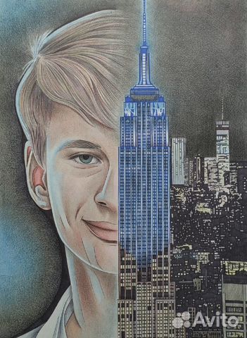 Портрет по фото карандашом