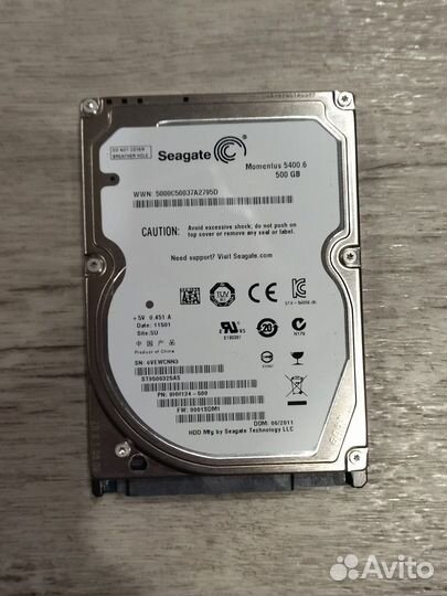 Жесткий диск Seagate 500 Гб