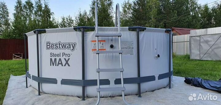 Новый Каркасный бассейн 366х122 с комплектом 56420