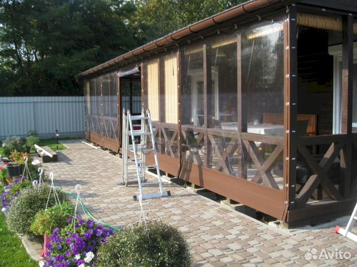 Мягкие окна для веранды и террасы