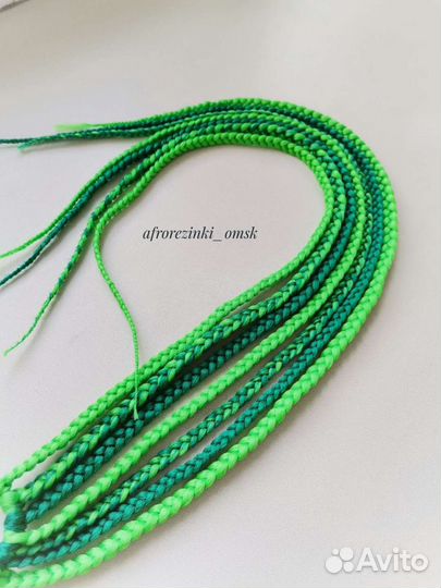 Афрорезинки косички