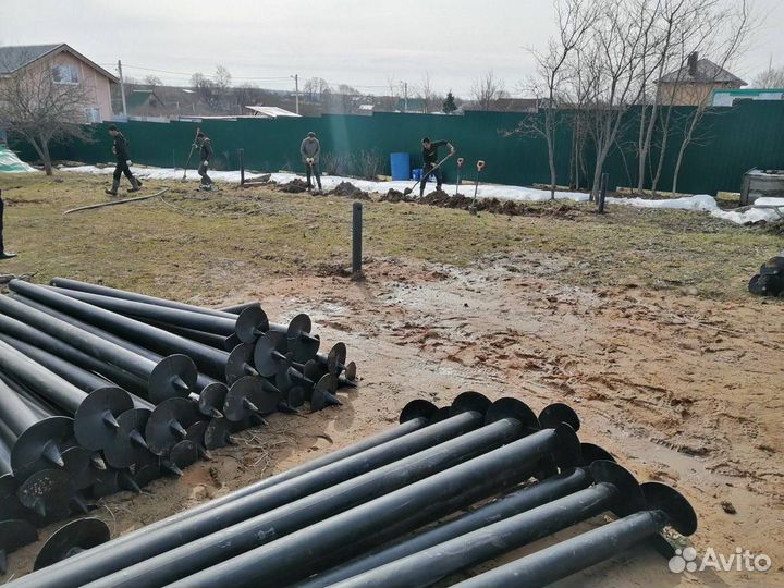 Сваи винтовые под ключ