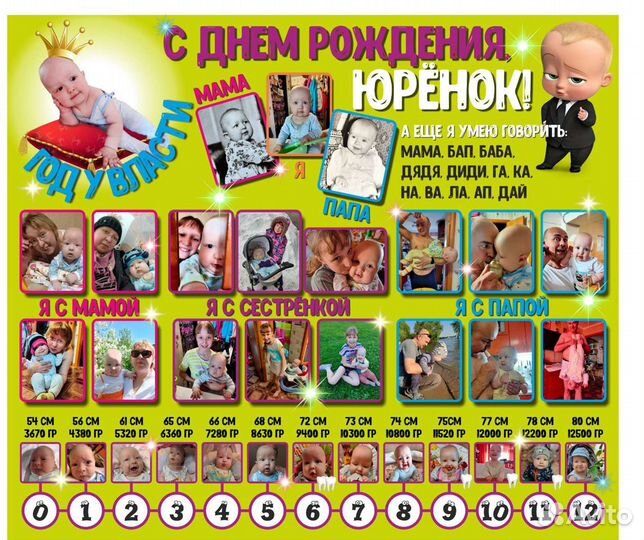 Плакат поздравление подарок на заказ