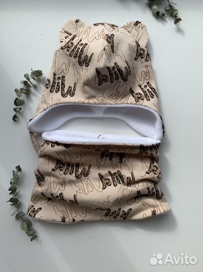 Комплект шапка и снуд