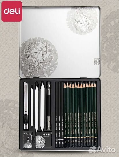 Набор профессиональных карандашей для эскизов