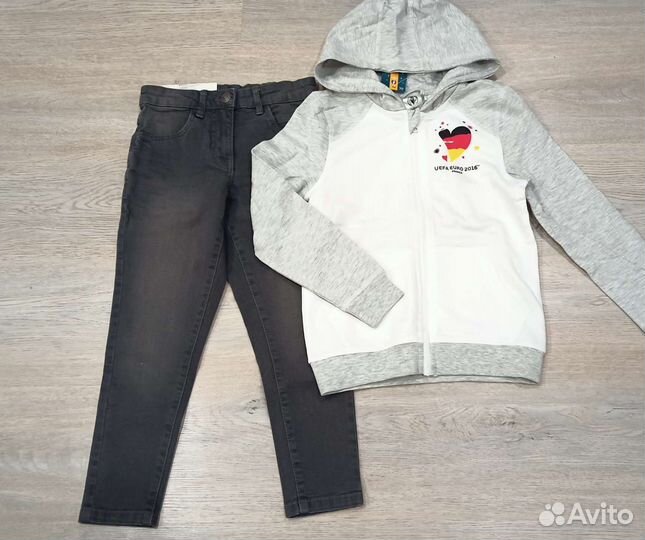 Новая одежда из Европы на девочку 122-128