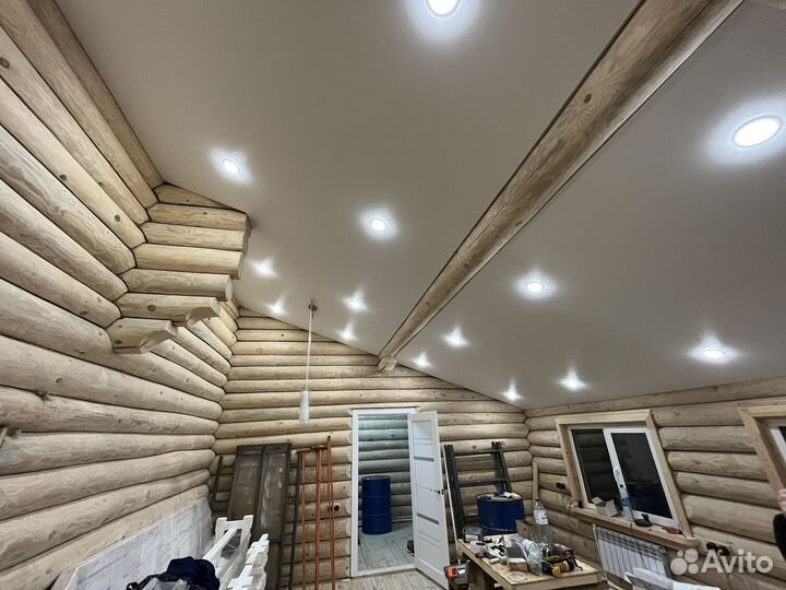 Натяжные потолки от производителя под ключ