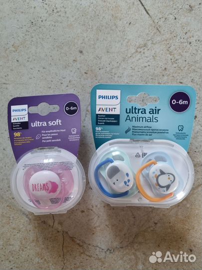 Соска пустышка avent 0 6 новая