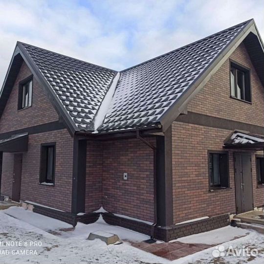 Облицовка фасада под кирпич