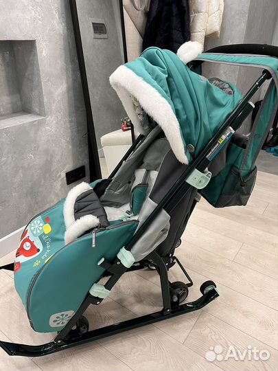 Санки коляска детские ника nika 7-2 новые