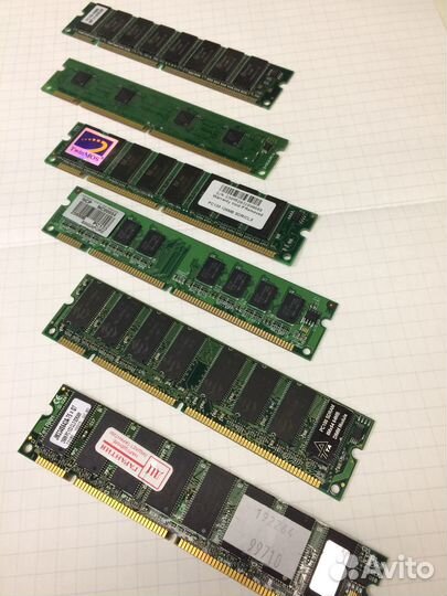 Ретро оперативная память dimm sdram - разная