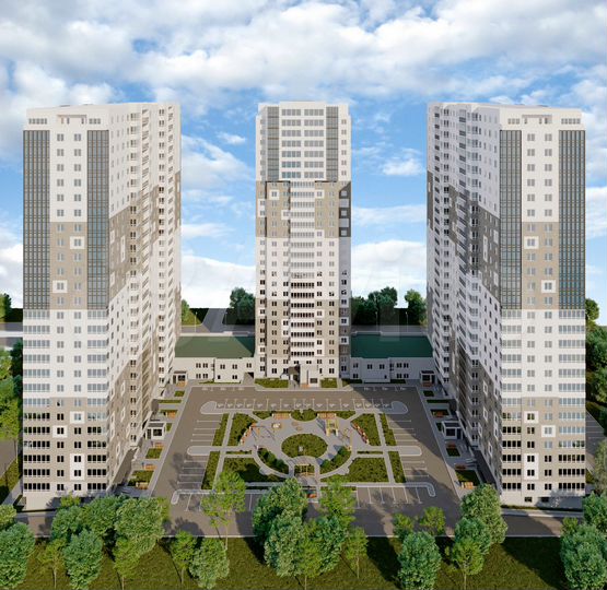 3-к. квартира, 101,6 м², 9/27 эт.
