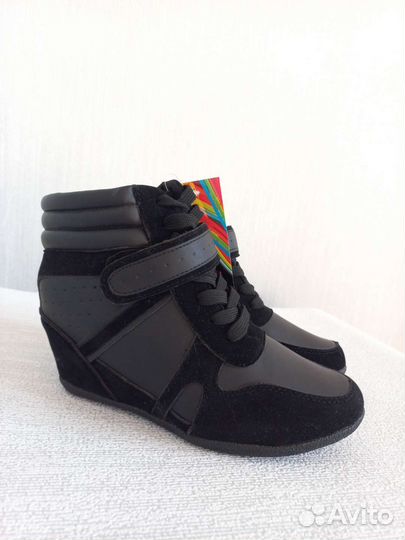 Ботильоны сникерсы женские новые чёрные 37 размер