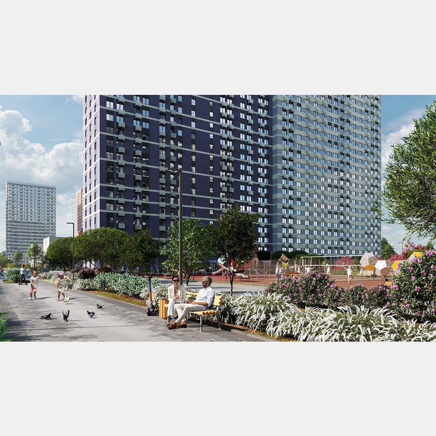 2-к. квартира, 47,5 м², 22/23 эт.