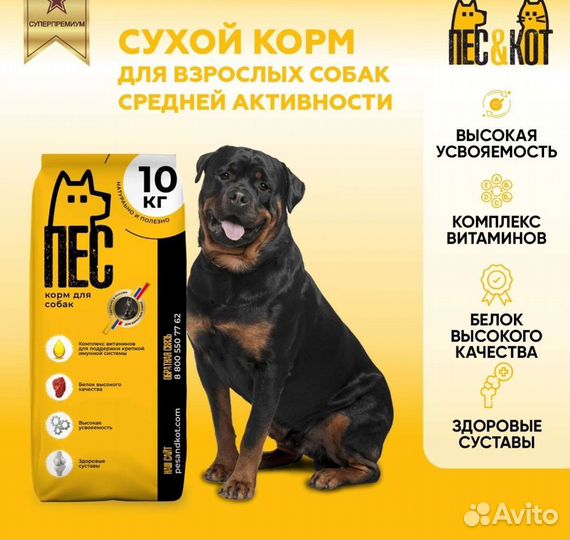 Сухой корм для собак