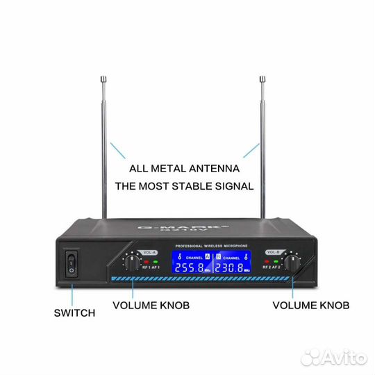 Радиомикрофоны G-Mark G210V новые в коробке