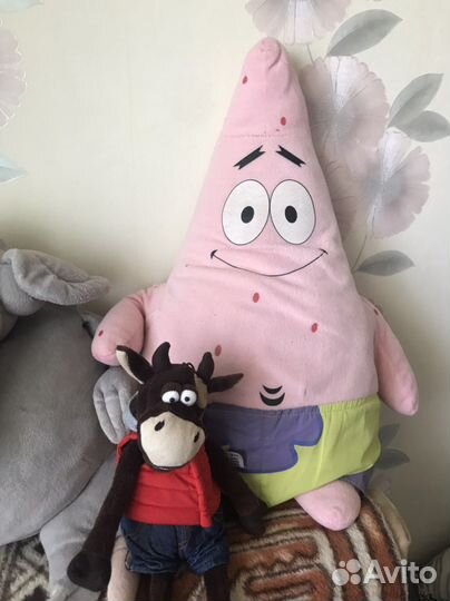 Мягкие игрушки спанч боб чебурашка