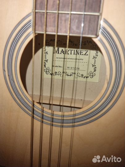Гитара акустическая Martinez w-91c