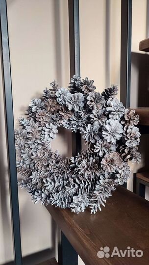 Венок декоративный, стиль рустик