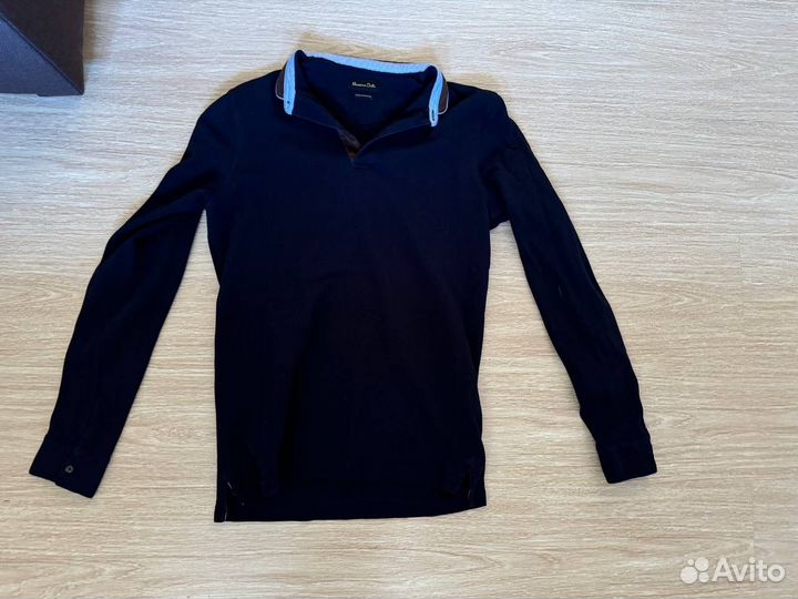 Лонгслив поло Massimo Dutti