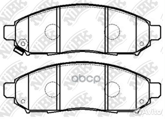 PN2517-nibk колодки дисковые п Nissan Pathfind