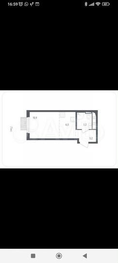 Квартира-студия, 23,3 м², 13/17 эт.