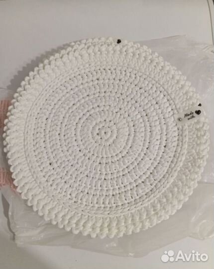 Салфетки сервировочные джут шнур ручная работа