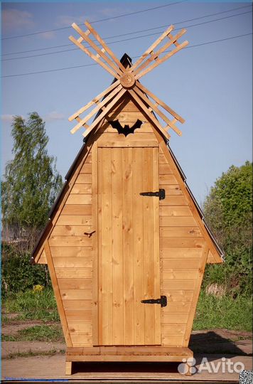 Дачный туалет деревянный SUN333