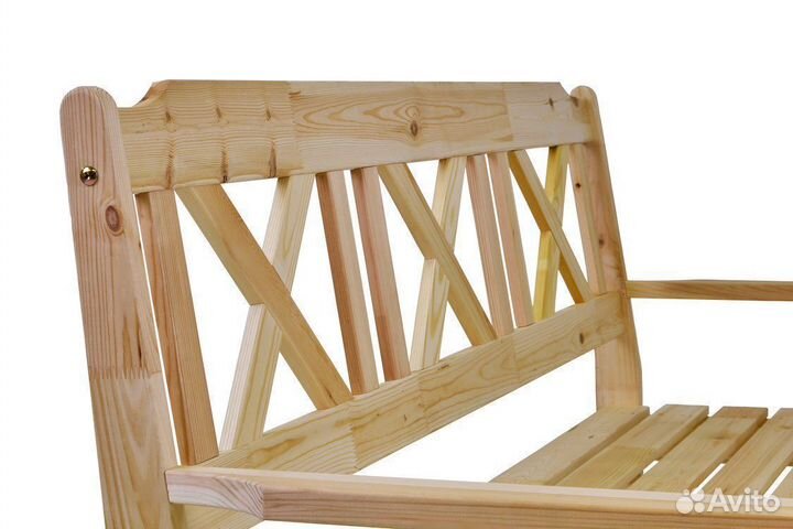 Скамья 3-местная из дерева